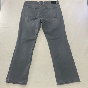 Mott and Bow Straight Stone Jeans Men's 38x32 Gray Denim Pants Stretch Comfort